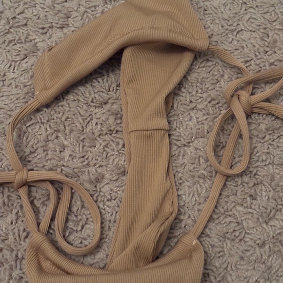 Goldie Tan Ribbed Bikini Set - Picture 7 of 8